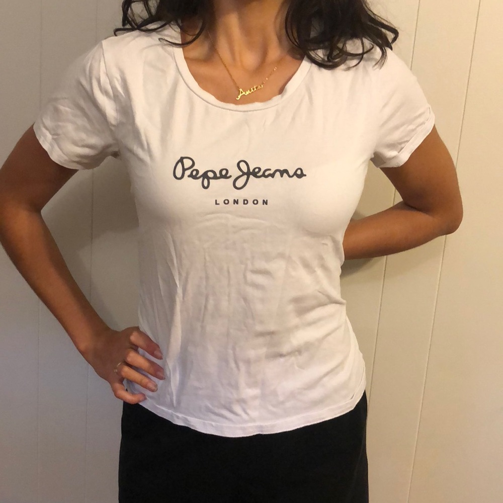 White T-shirt Pepe Jeans